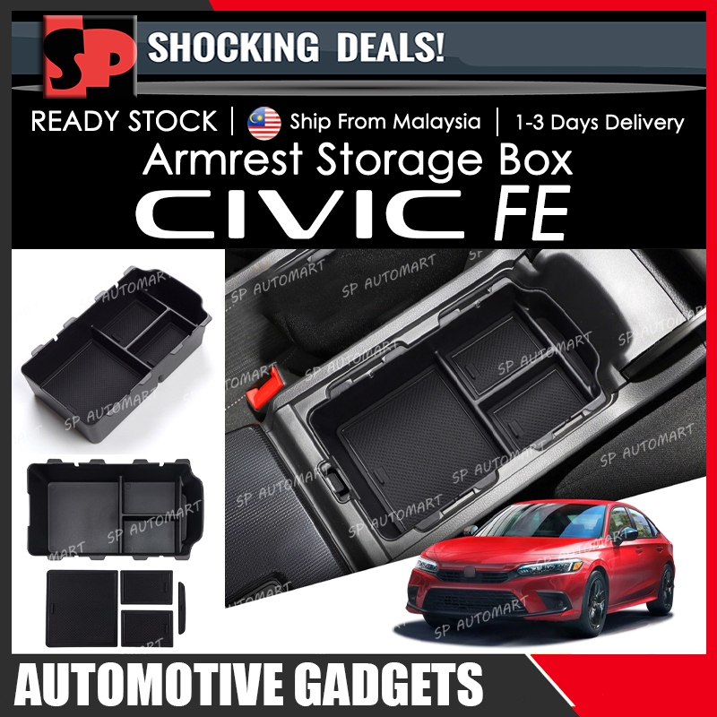 Honda Civic FE 2022-2024 Armrest Storage Box | Shopee Malaysia