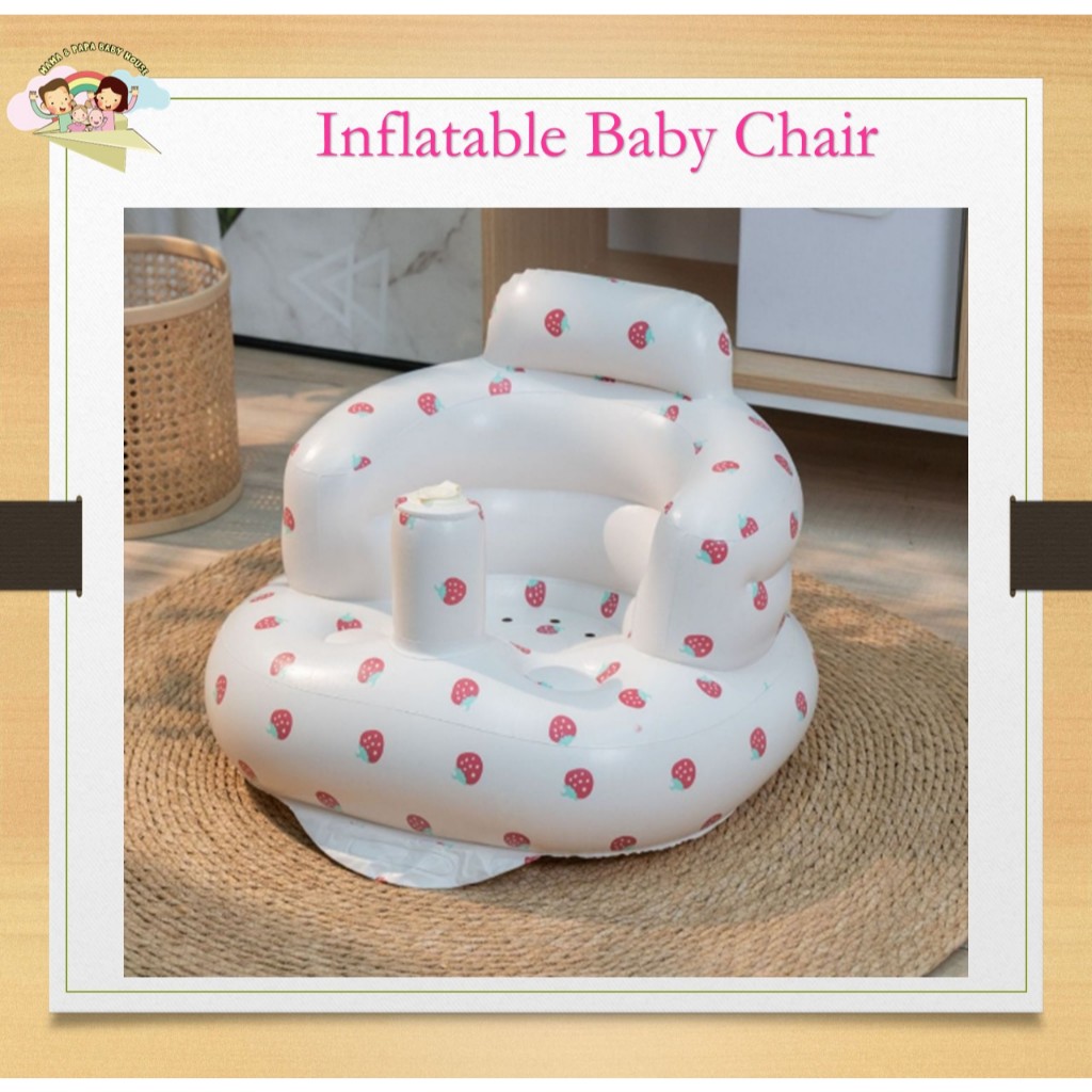 Baby Inflatable Chair Learning Sit Sofa Training Booster Bath Seat ...