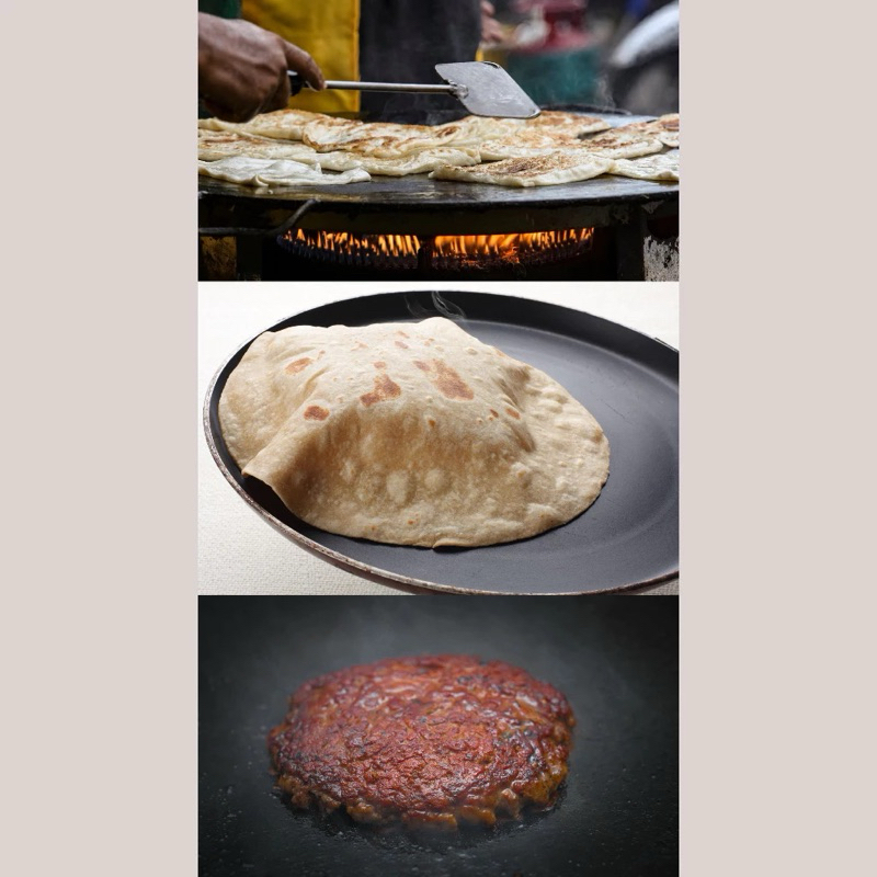 Roti Canai Kuali Bulat / Round Black Kuali / Roti Canai Pan / Roti ...