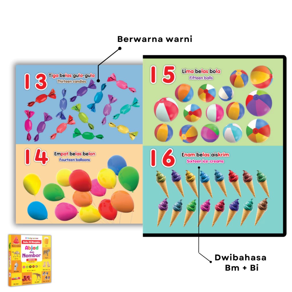Board Book - Buku Si Manjaku - Buku Suku Kata - Diwibahasa -abc ...