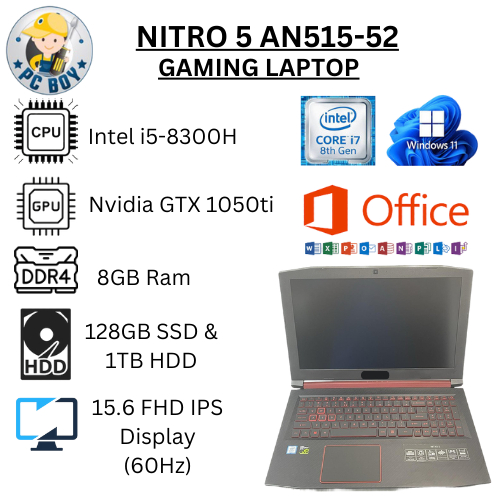 Gtx 1050 Ti Acer Nitro Gtx 1060 GAMING LAPTOP ACER NITRO AN515-52 - Main Image