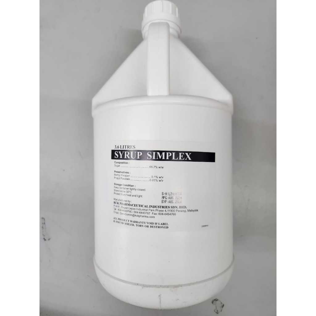 KCK Simplex Sugar Syrup 3.6L | Shopee Malaysia