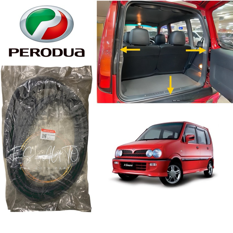 *Original Perodua Kenari All Year Rear Bonnet Rubber/ Belakang Boot ...