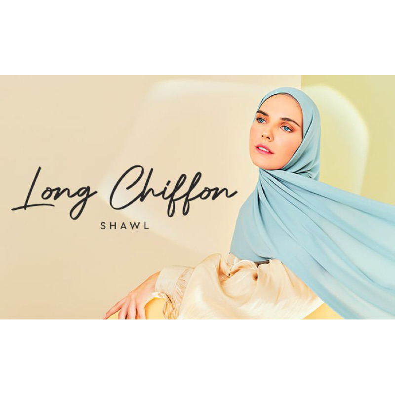naelofar long chiffon shawl