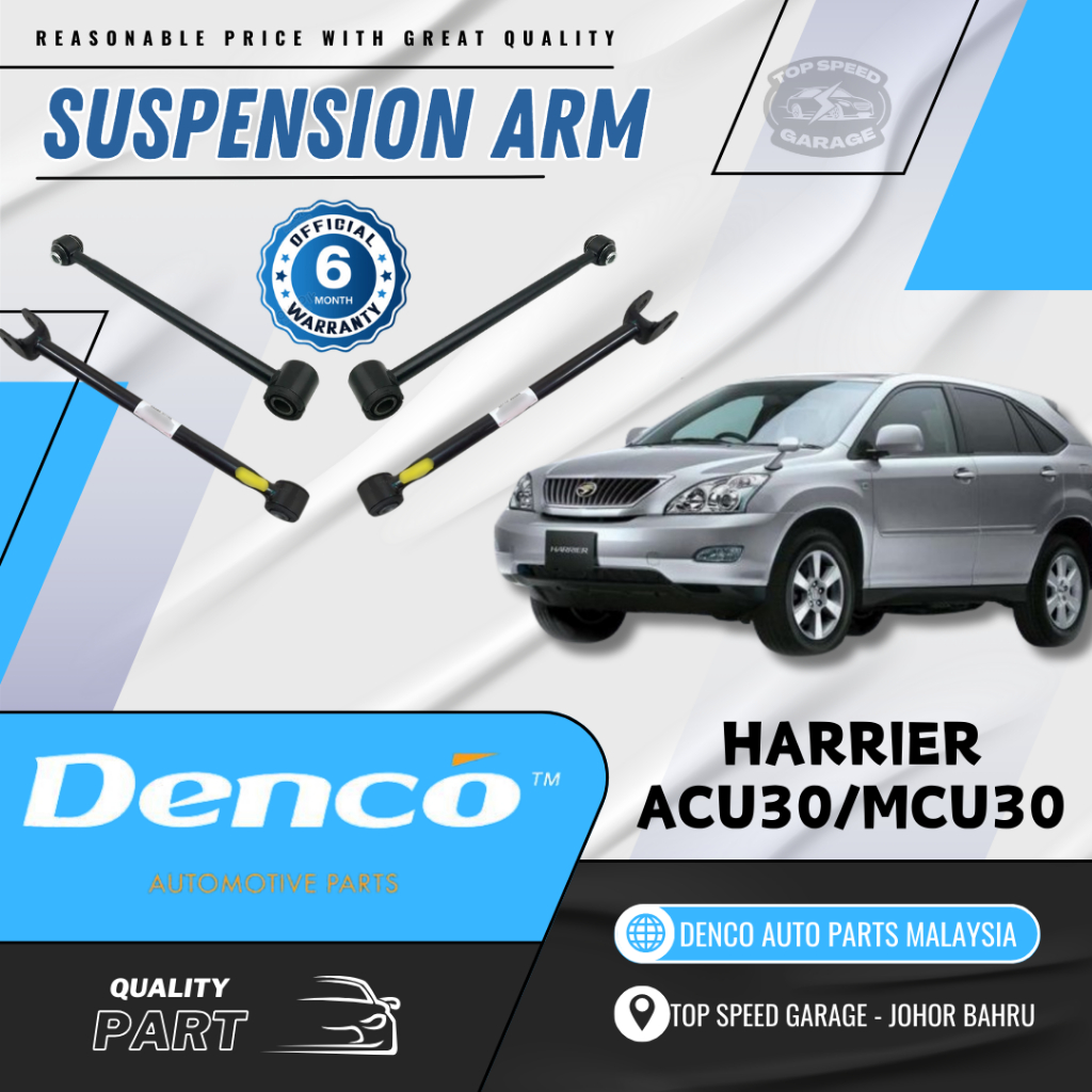 DENCO ORIGINAL - TOYOTA HARRIER ACU30/MCU30 REAR SUSPENSION ARM/ LOWER ...