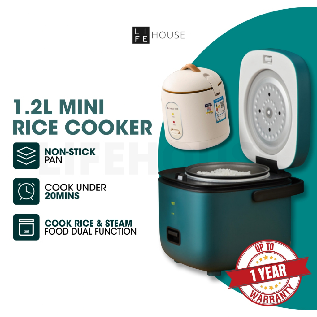 [MY Plug] 1.2L Mini Rice Cooker Periuk Nasi Elektrik Kecil Cooking Pot ...