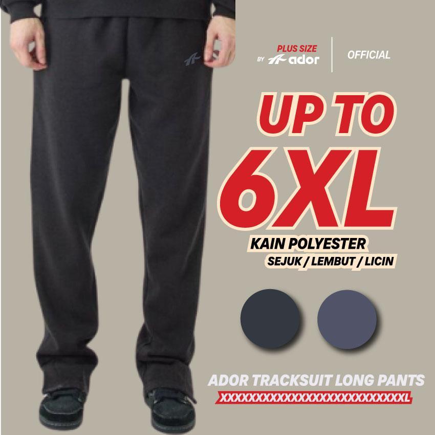 CLP1068 ADOR TRACKSUIT PLUS SIZE 2XL 6XL Jogger Pants Men Plus Size Basic Letter Logo Casual Sport Running Shopee Malaysia