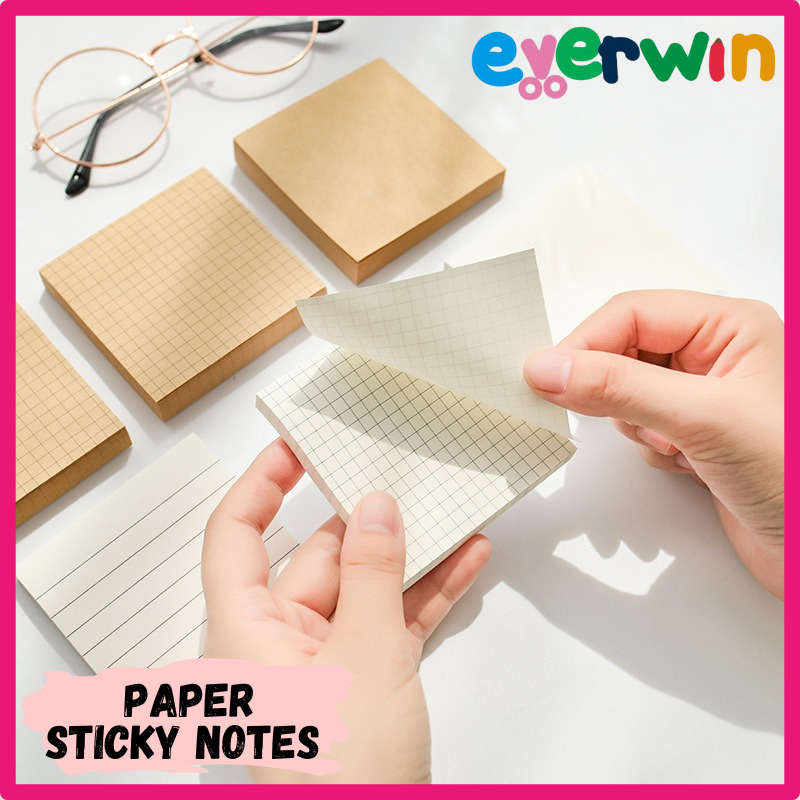 【EWW】Sticky Notes 80sheets/pcs Blank Horizontal Notepads Memo Paper ...