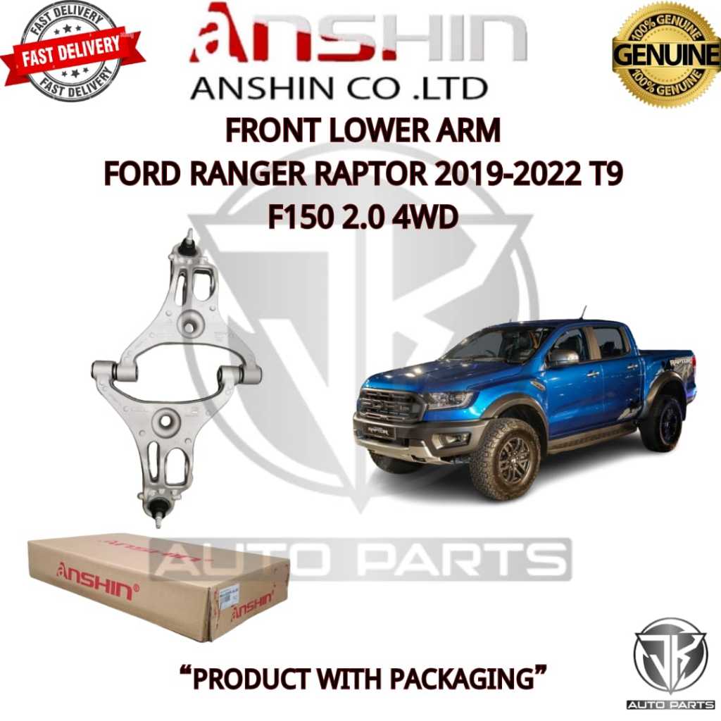 #ANSHIN#JAPAN FRONT LOWER ARM WITH BALL JOINT FORD RANGER RAPTOR 2019 ...