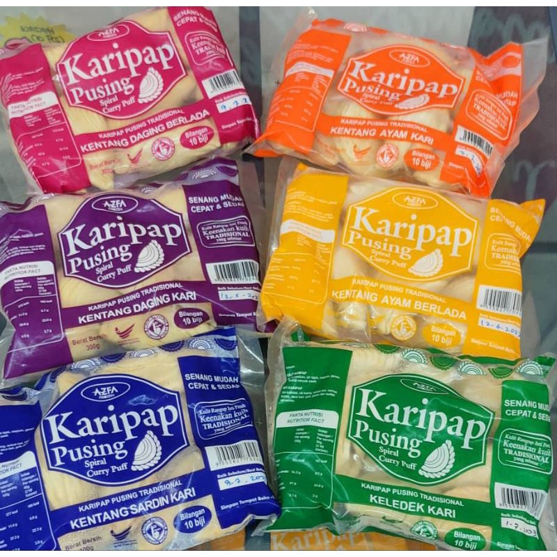 Kuih Frozen - AZFA - Karipap Pusing / Karipap Pusar (10 biji) - Frozen ...