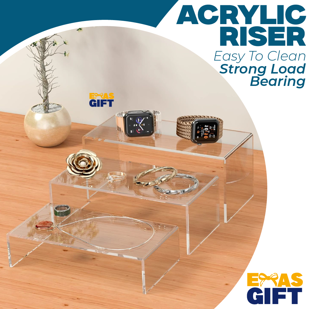 Acrylic U-Shape Display Stand Rack Acrylic Jewelry Transparent Rack ...