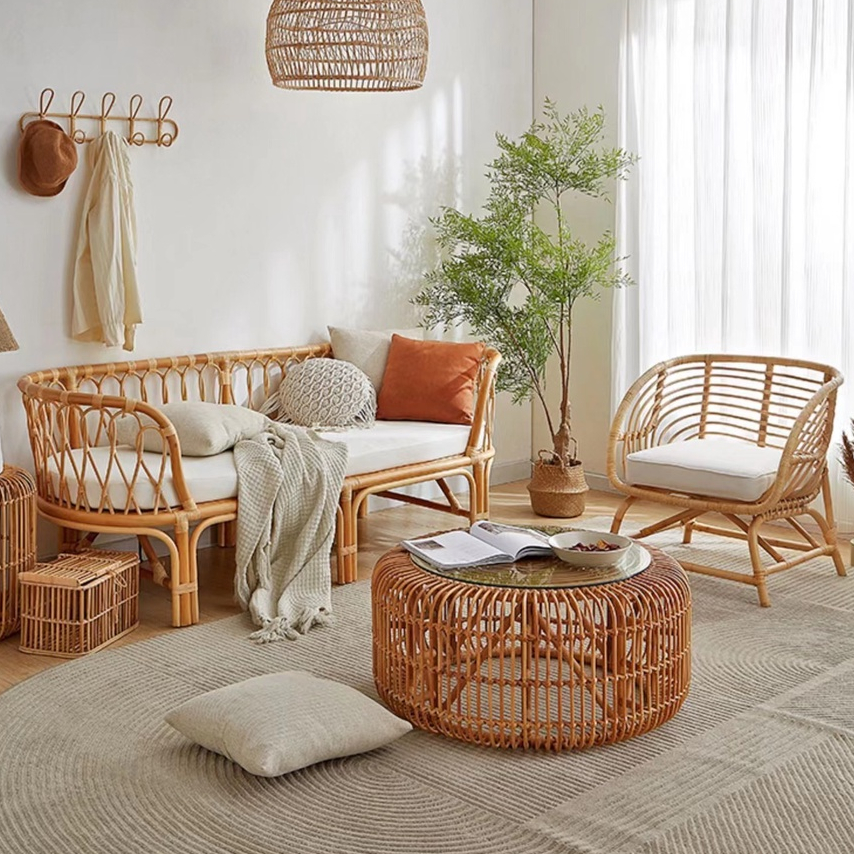Rattan double sofa hotsell