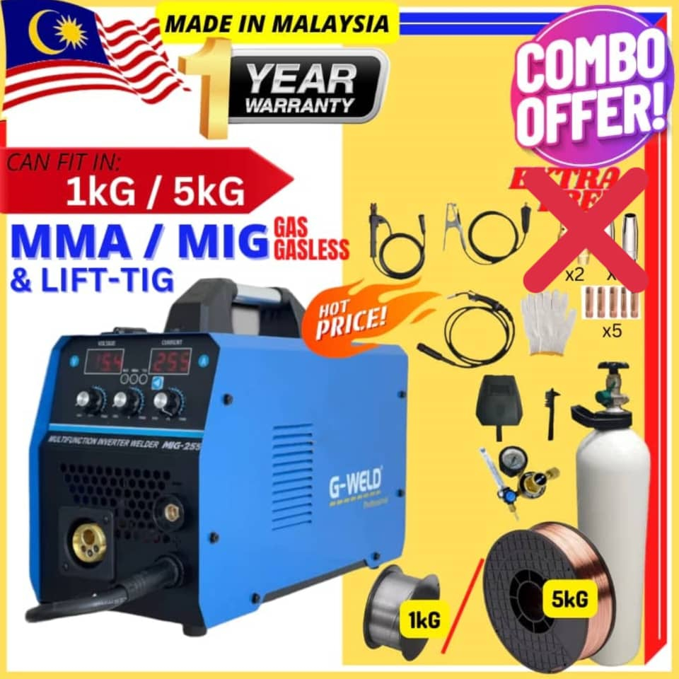 G-WELD MIG-255/MIG 200J MODEL TERBARU MIG WELDING MACHINE WELDING MIG ...