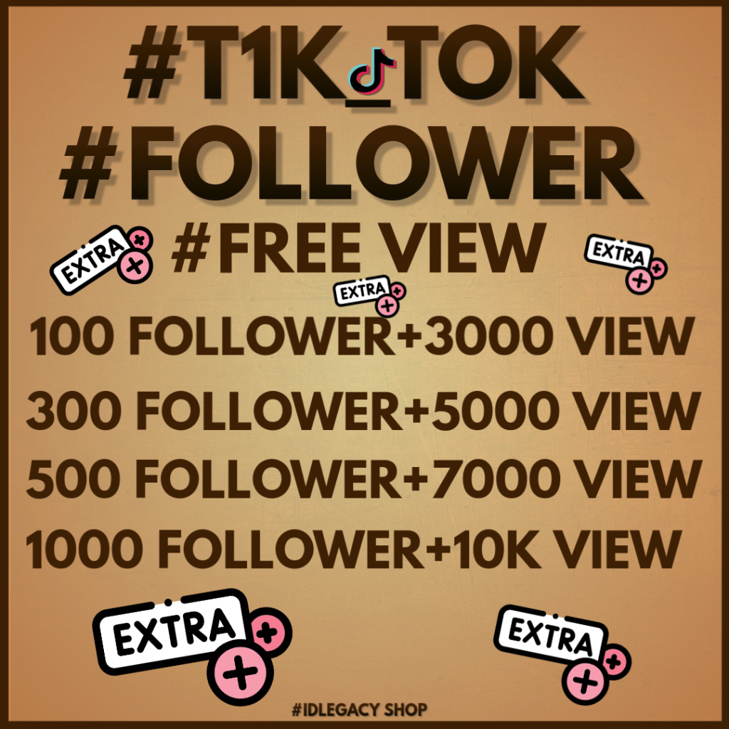🔥EXTRA FREE🔥 Tiktok tt Follower view like instanst other Shopee Malaysia