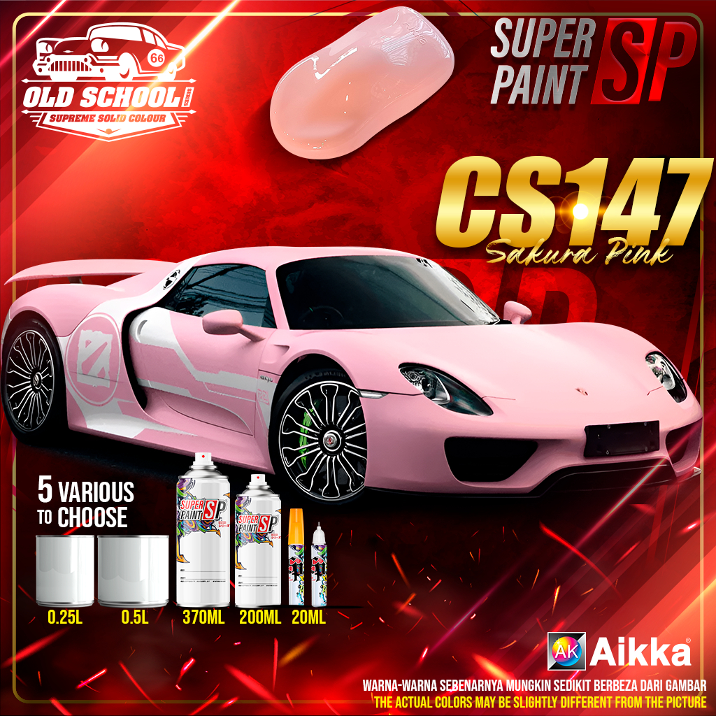 AIKKA CS147 Sakura Pink | Supreme Solid Color 2K Paint Car Motor Body ...
