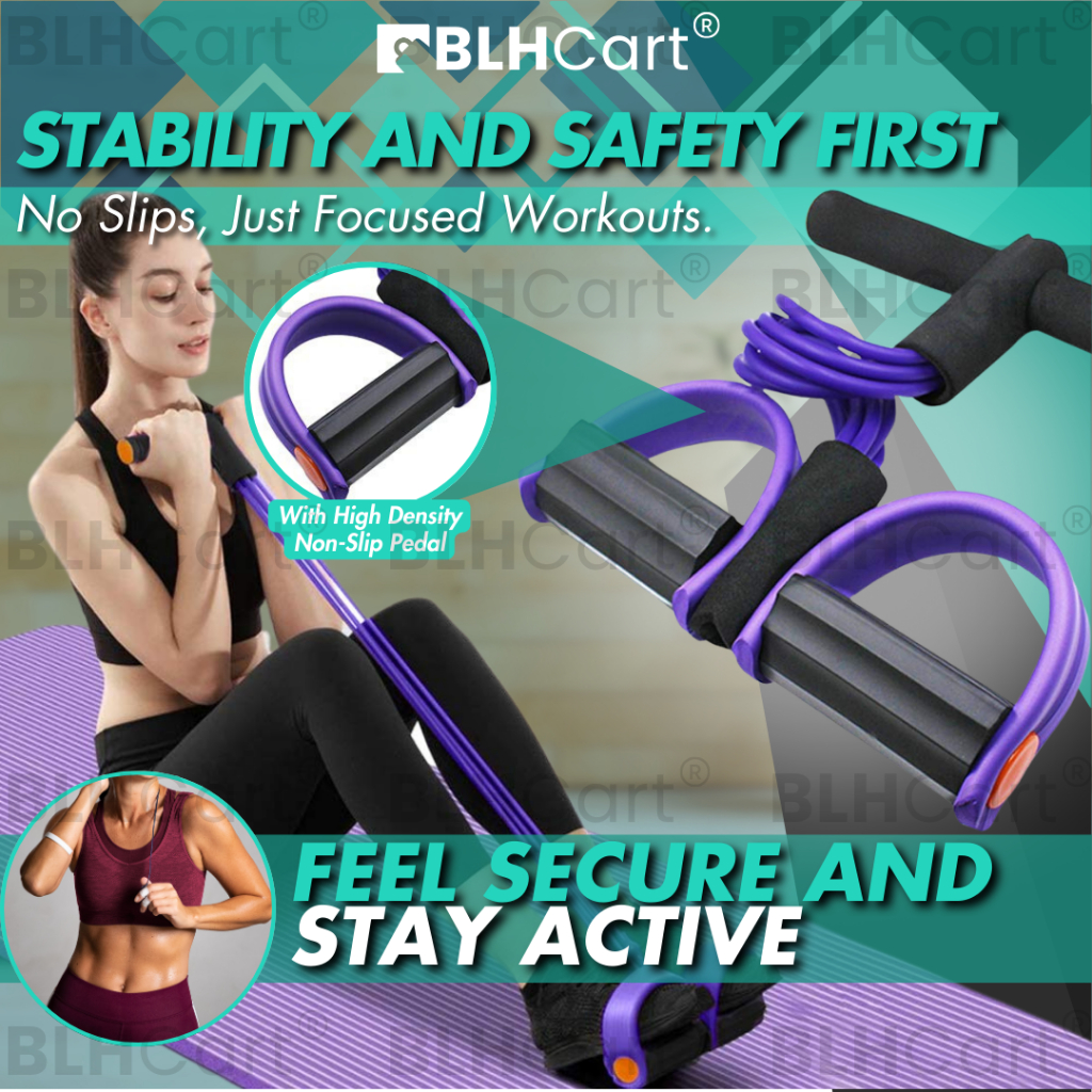Pedal Puller Resistance Band - 6-Tube Elastisches Yoga Band Für Ganzkörper Training