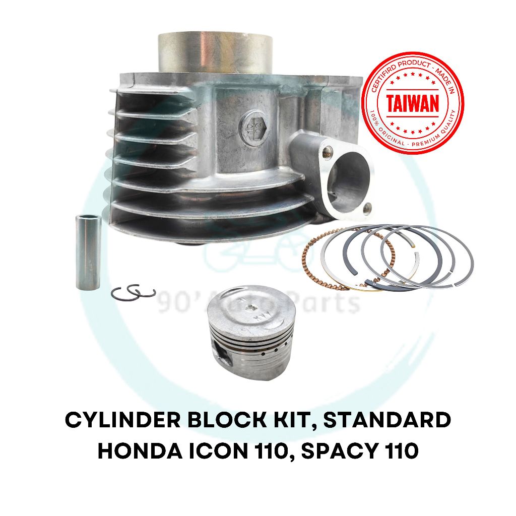 HONDA ICON 110 SPACY 110 MOTOR SCOOTER CYLINDER BLOCK KIT STANDARD WITH ...