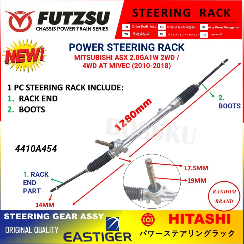 BARU!! POWER STEERING RACK-MITSUBISHI ASX 2.0GA1W 2WD/4WD AT MIVEC ...