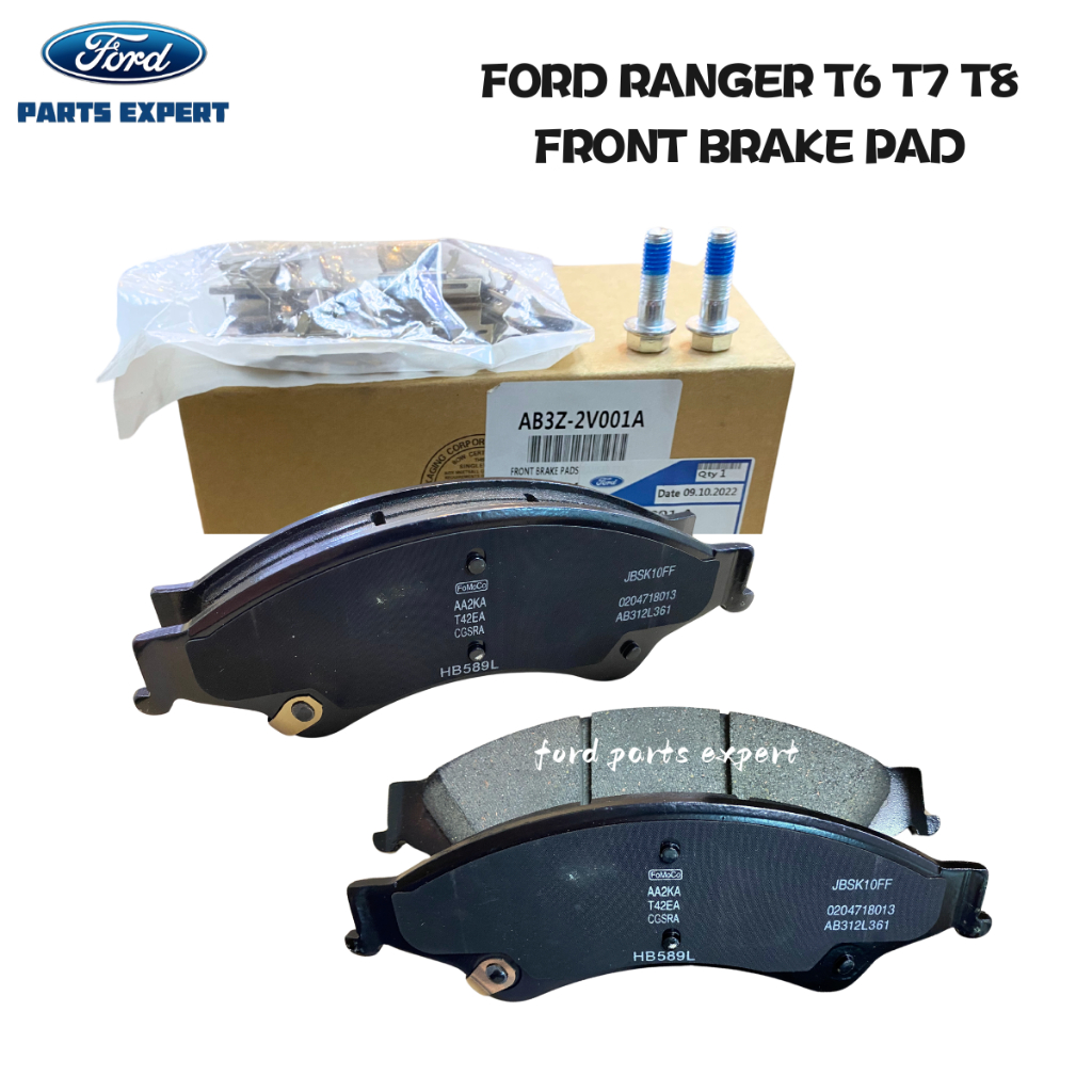 FORD RANGER T6,T7 2.2/3.2, T8 2.0 BI TURBO DISC BRAKE PAD FRONT ...