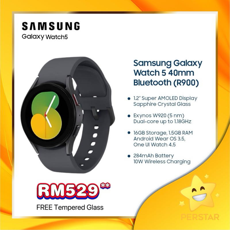 Sm R500 Samsung Watch Active Bluetooth READY STOCK Original