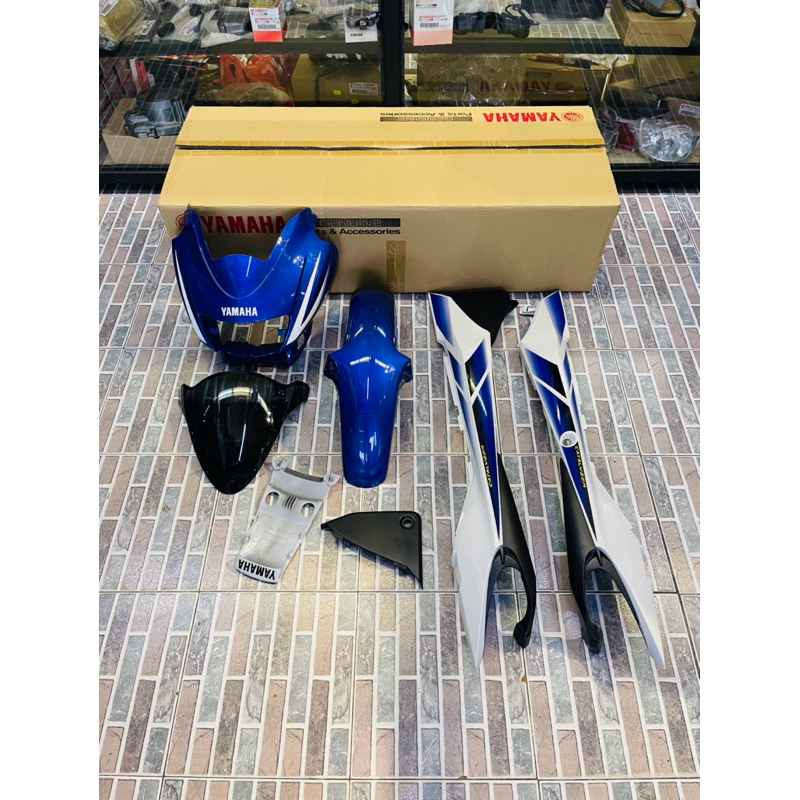 COVERSET RXZ CATALYZER BIRU PUTIH TIADA TANGKI | Shopee Malaysia