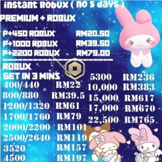 Roblox Gift Card Instant Robux Robox pc game | Shopee Malaysia