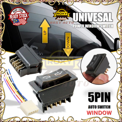 ROXY Universal Power Window Switch 5 Pin Power Window Sub Switch With ...