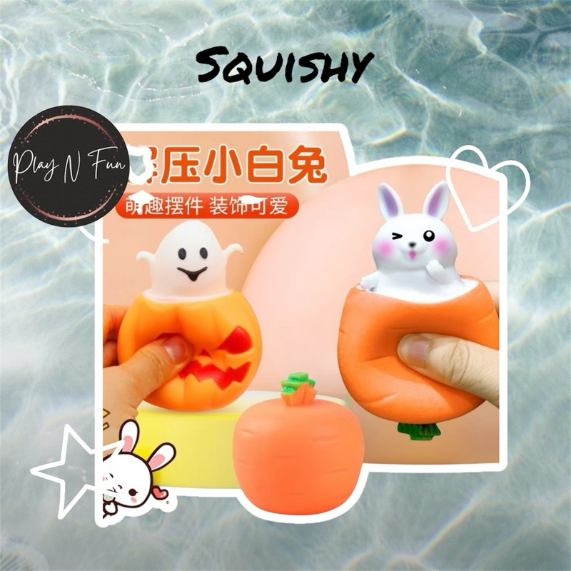PLAYNFUN Decompression Cheese Mouse Carrot Rabbit Squeeze Fidget ...