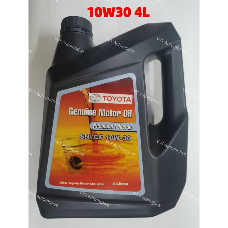 SARAWAK Toyota Mineral Engine Oil 10W30 (4L) | Shopee Malaysia