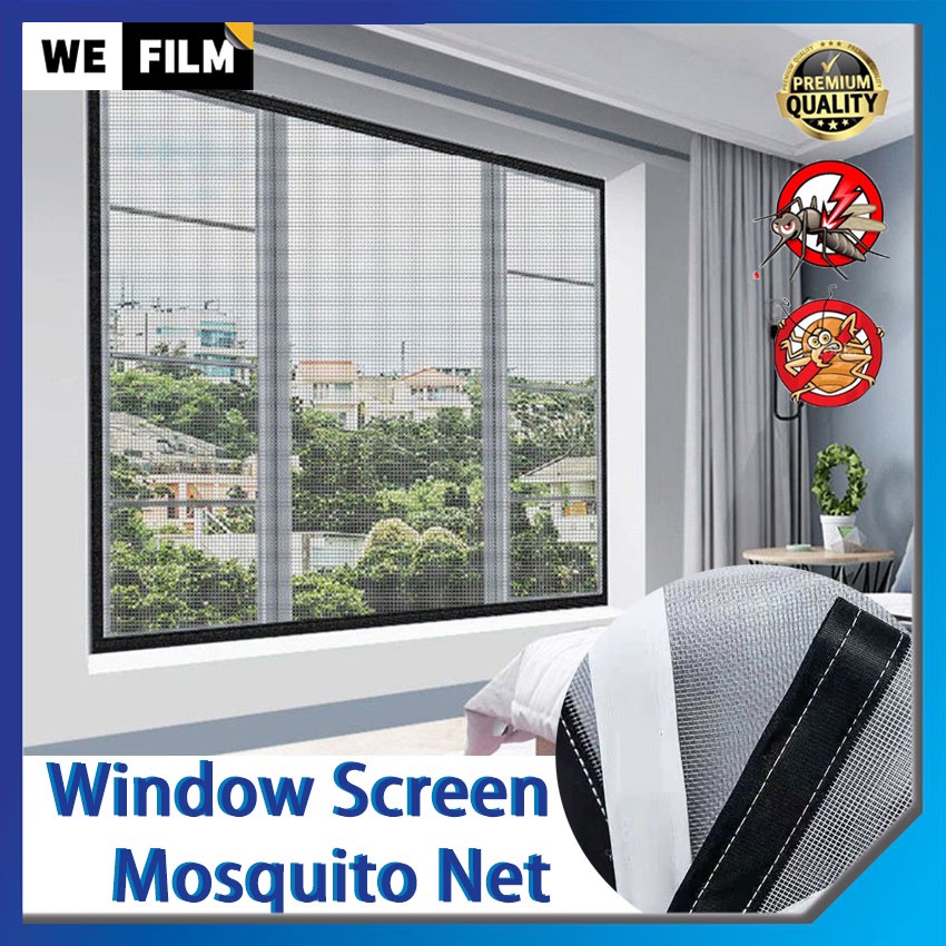Jaring Nyamuk Customizable Window Screen Finished Anti-Mosquito Curtain ...