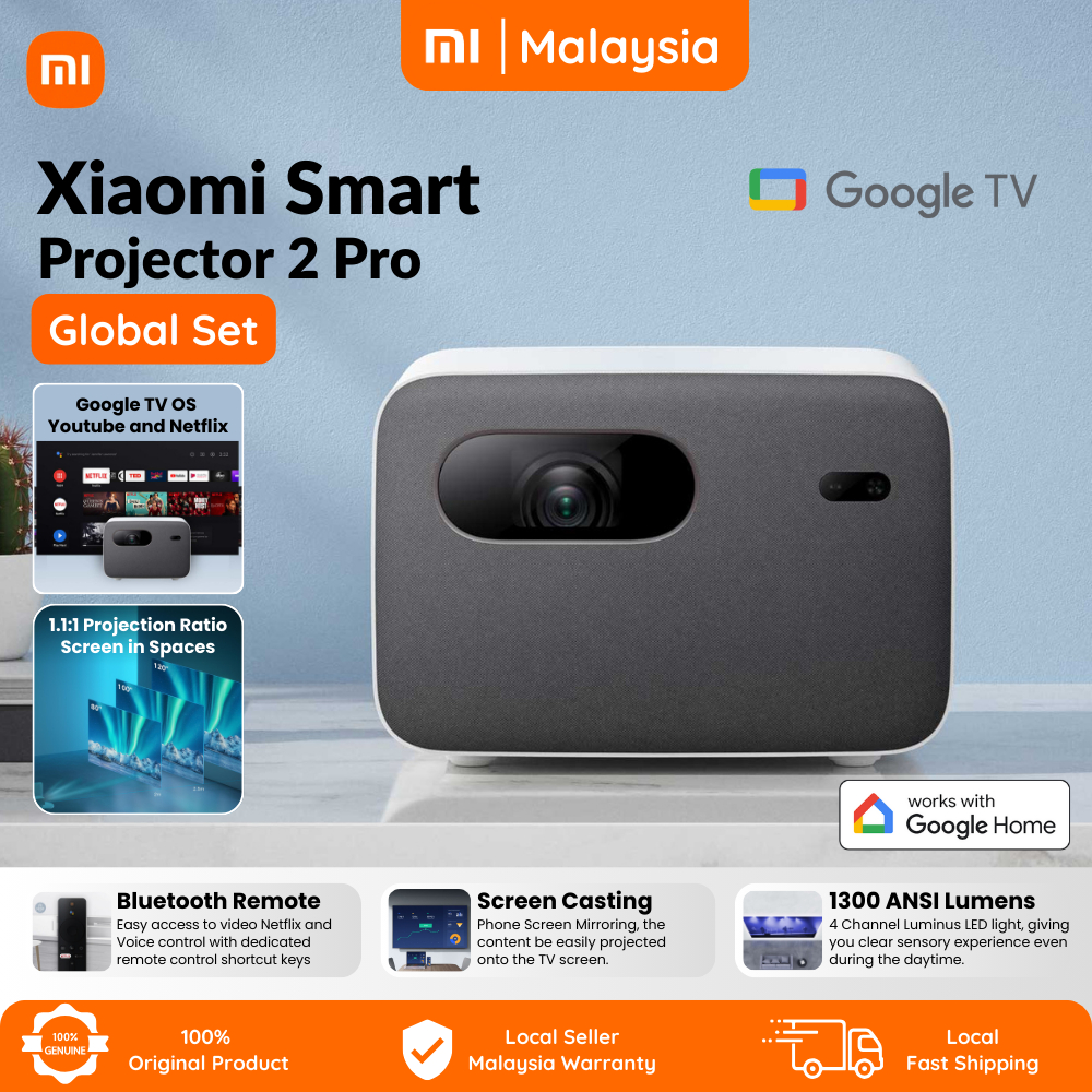 (Global) Xiaomi Mi Smart Projector 2 / Mi Smart Projector 2 Pro ...