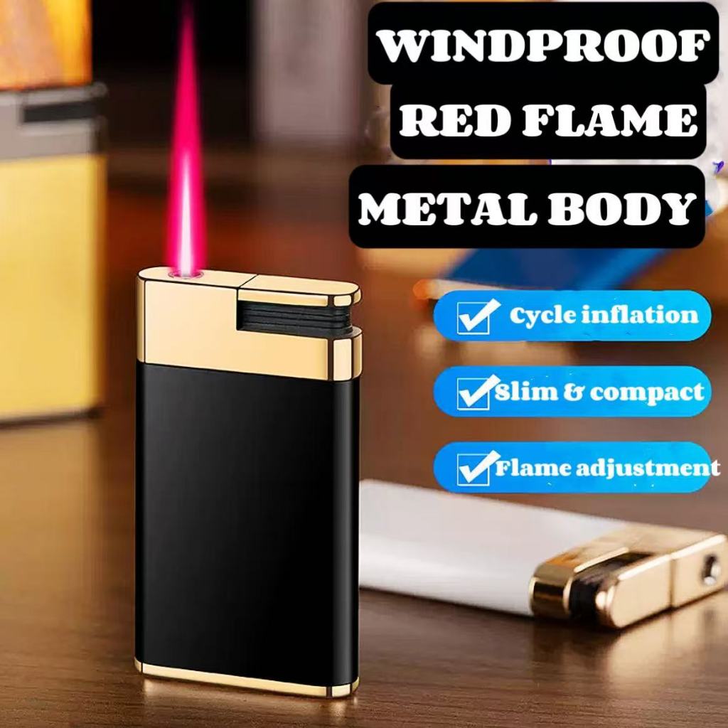 Jet Flame LIghter Refillable Windproof Gas Lighter / Pemetik Api ...