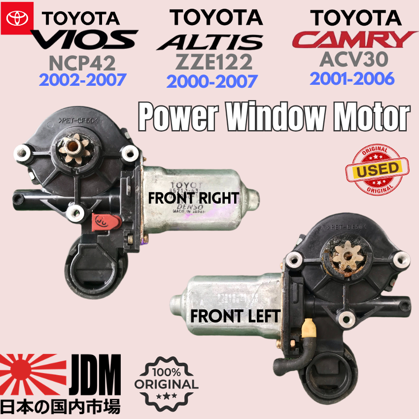 Power Window Motor Original Used Fit For TOYOTA Vios NCP42 TOYOTA Altis ...