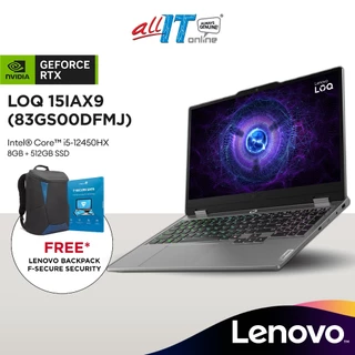 Lenovo LOQ 15IAX9 15.6" FHD 144Hz Gaming Laptop (Intel® Core™ i5-12450HX | 8GB | 512GB SSD | RTX™ 2050)