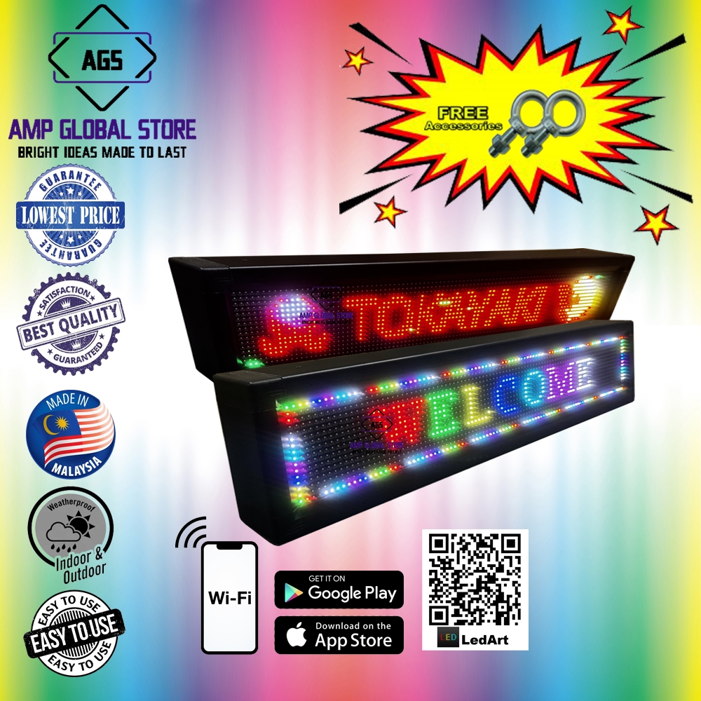 LED DISPLAY SIGNBOARD P10 (RGB - FULL COLOUR LED) TRUE COLOUR , SUPPORT ...