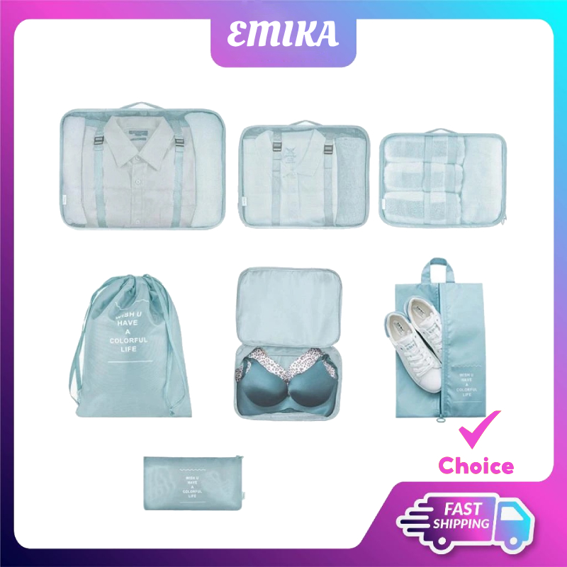 Emika Choice In Set Travel Organizer Bag Luggage Packing Cubes