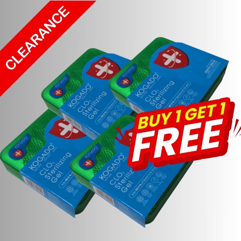 [BUY 1 FREE 1]KOGADO CLO2 Sterilizing Gel (Value Pack 4 boxes) Chlorine ...