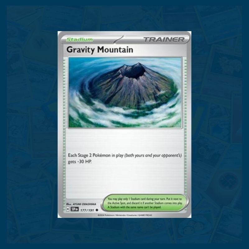 Gravity Mountain (177/191) Uncommon | Surging Sparks | Pokemon TCG | Shopee  Malaysia