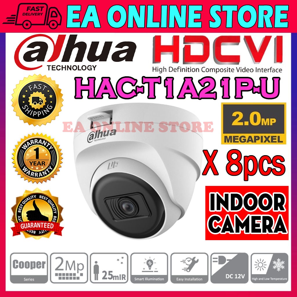 Dahua Mp P Full Hd Indoor Ir Infrared Dome Cvi Camera X Dh Hac