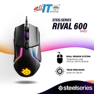 SteelSeries Rival 600 Wired Precision Esports Mouse with Dual Sensor Lift Detection | TrueMove 3+ Optical Sensor