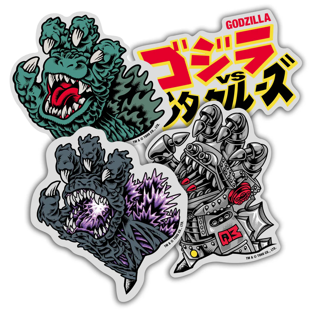Santa Cruz Godzilla Assorted Stickers (5021124) | Shopee Malaysia
