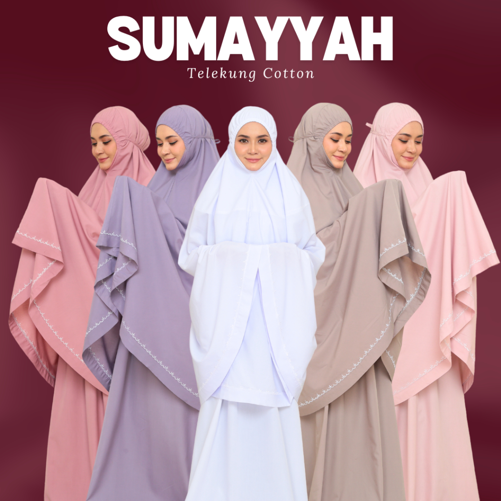 TELEKUNG COTTON SUMAYYAH Telekung Dewasa Sulam Ringkas Murah Telekung ...