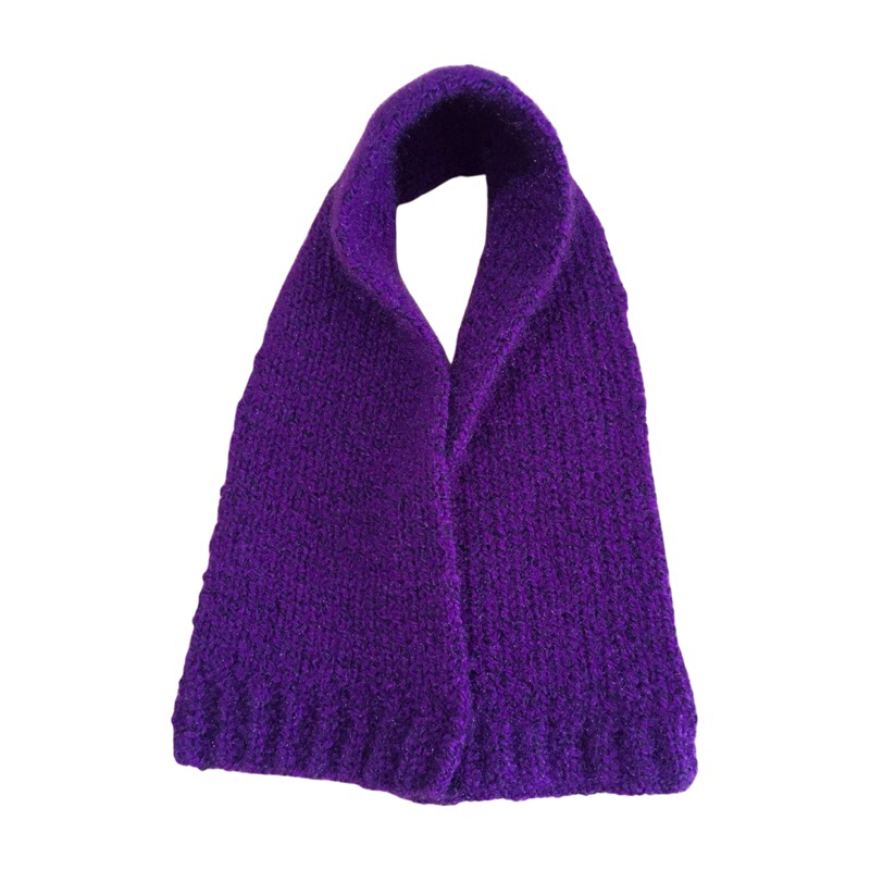 Purple Woolly Warm Short Scarf / Snood | Shopee Malaysia