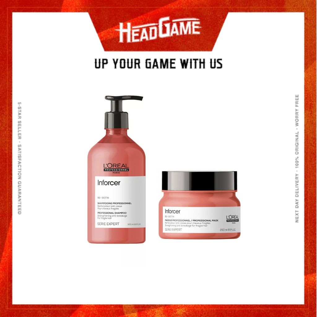 L'Oréal Professionnel Série Expert Inforcer Shampoo/Masque | Shopee ...