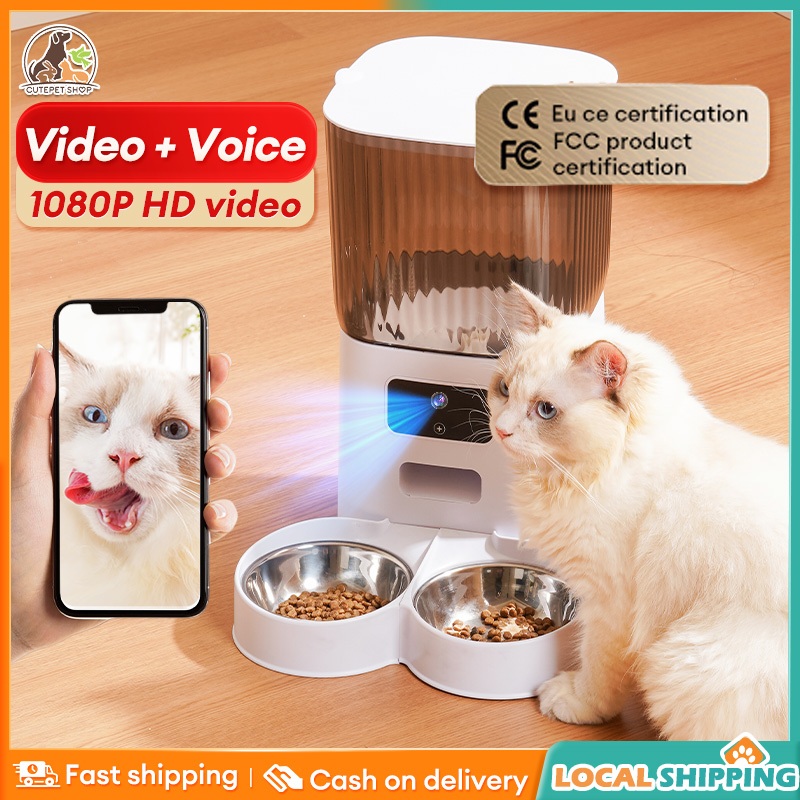 Picture of Automatic Pet Camera Feeder 5L 1080P / Cat Feeder / Dog Feeder WIFI APP ...