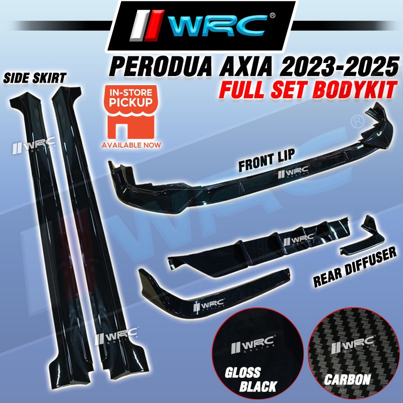 Perodua Axia 2023 - 2025 Bodykit Front Lip Side Skirt Rear Bumper ...