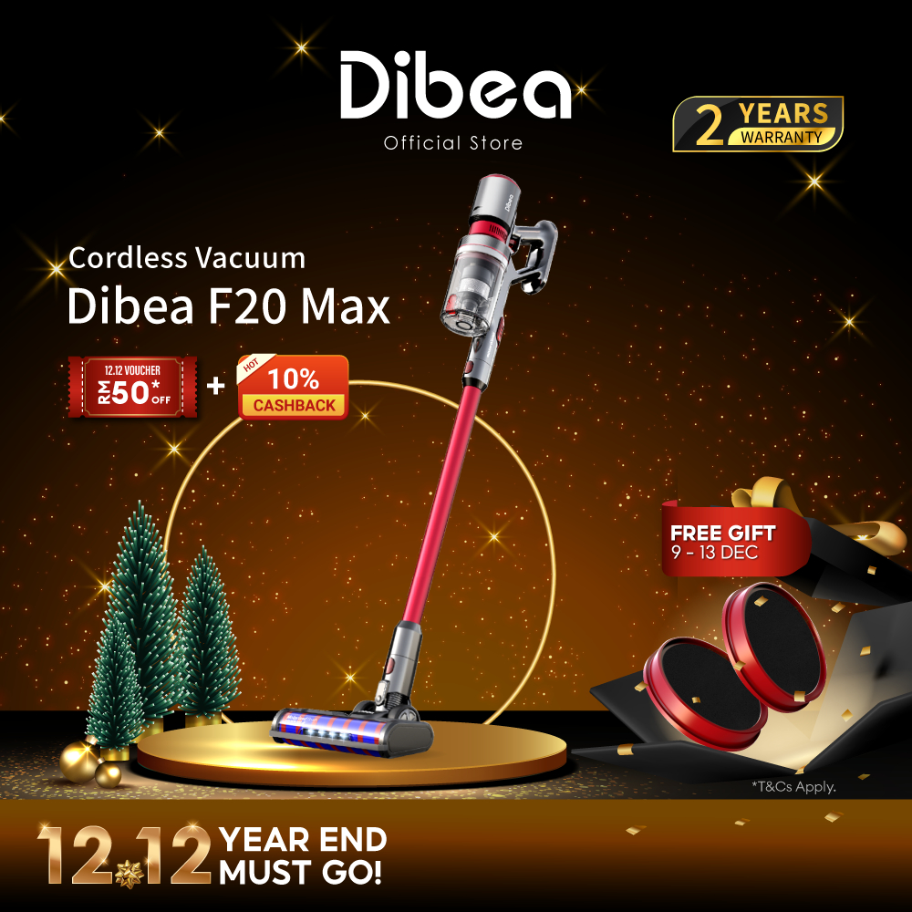 Dibea F20 Max Cordless Vacuum Cleaner Powerful 25,000 PA Suction | Shopee  Malaysia