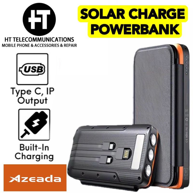 AZEADA AZ-P16 Waterproof Outdoor Fast Charging PD Solar Energy 20000mAh ...