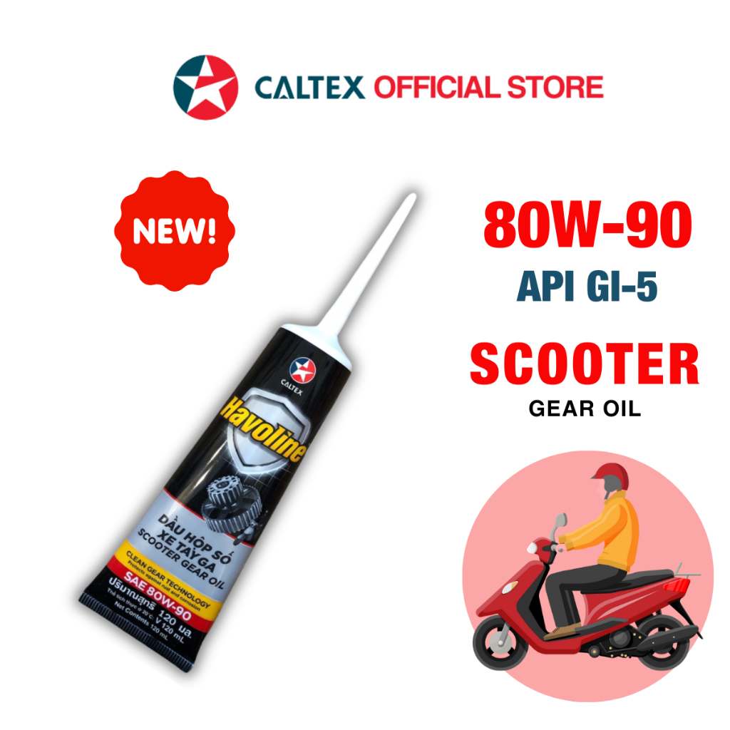 Caltex Havoline Scooter Gear Oil 80W90 GL5 (120ml) | Shopee Malaysia