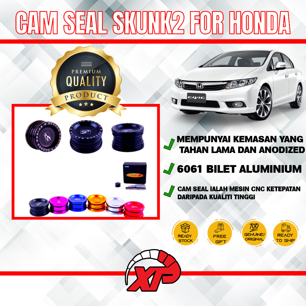 Skunk2 Honda/Acura B-Series/H-Series (DOHC Only) Cam Seal - Black